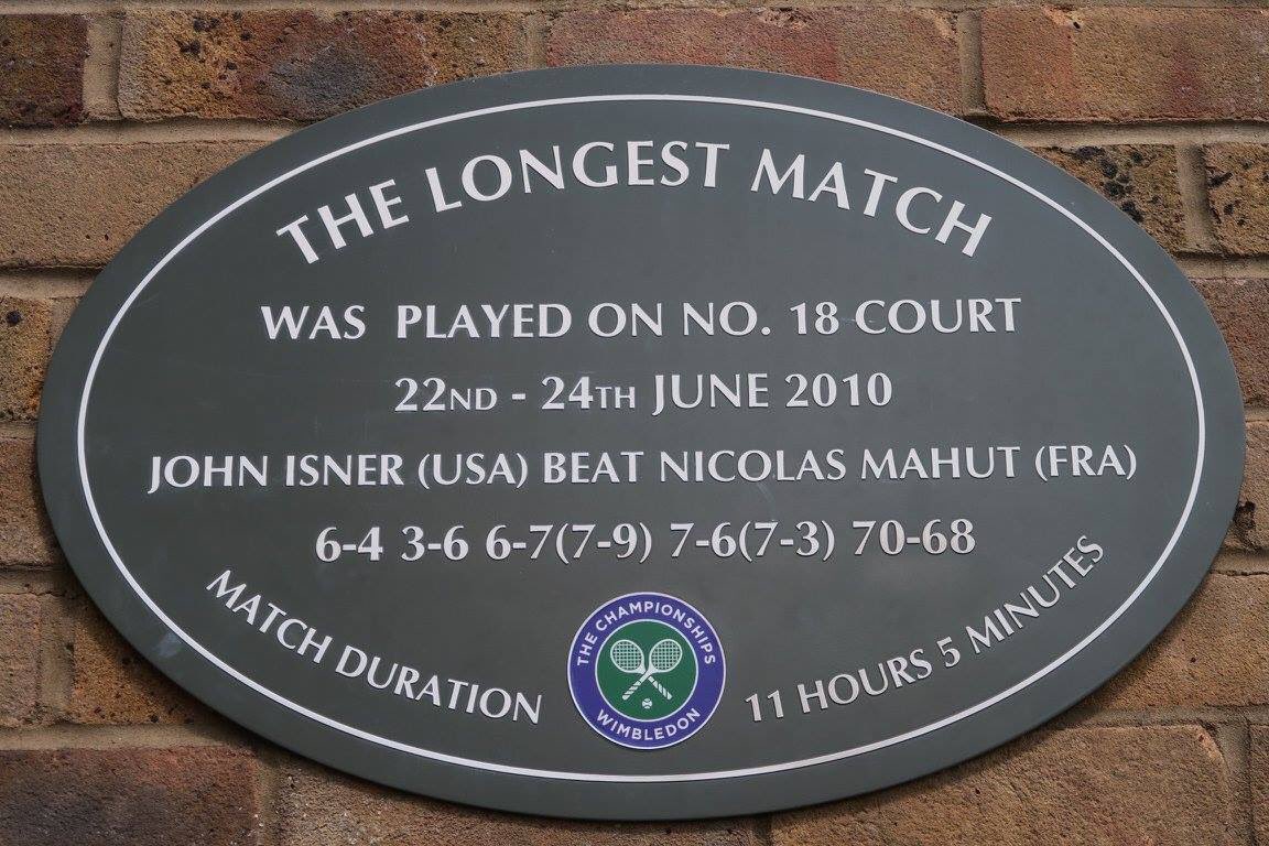 BambiHuab's tweet photo. Will a new record be set at Wimbledon? @JohnIsner  #Wimbledon18 #7hoursandcounting 😳😀🎾🏆 https://t.co/Rp0Z3vqsC4