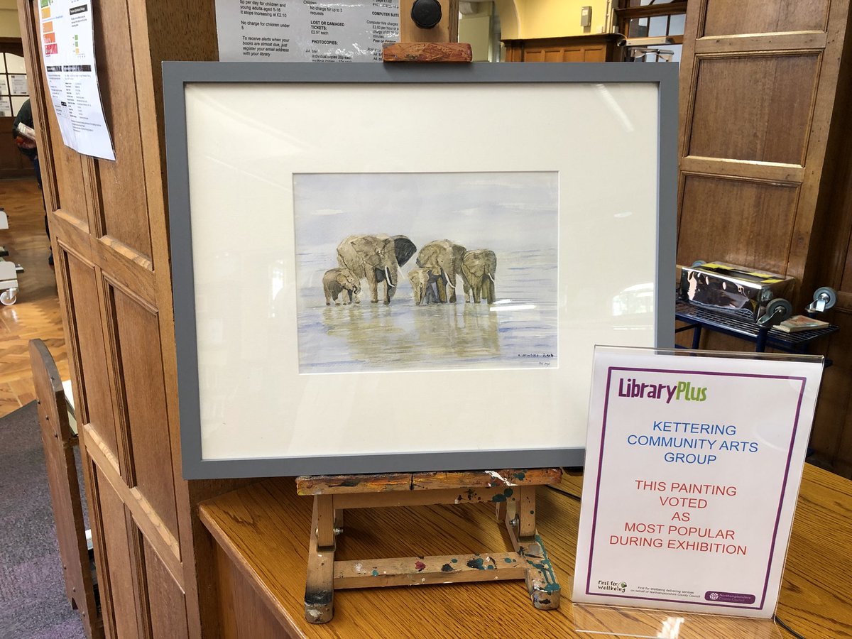 chris_davison1's tweet image. ... winner of the Kettering Community Art Group’s Annual Exhibition hosted by the fabulous #KetteringLibrary ... 300 people casted their vote during the week 👏👍 Who said Libraries don’t matter @mycountycouncil !?! 🤔 #CommunityHub #FOKL @ThisisKettering @NTelegraph @dawnafinch