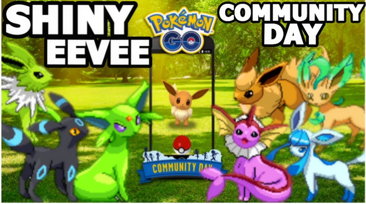 Poke AK on X: SHINY EEVEE COMMUNITY DAY IN POKEMON GO, ALL SHINY EEVEE  EVOLUTIONS