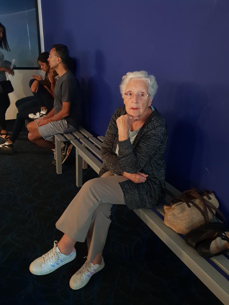NatashaPage84's tweet photo. My 85 year old nan casually waiting for her indoor skydive in her Adidas Superstar trainers! π @iFLY_UK #miltonkeynes #coolnan #adidas #trendy #cantstoplaughing https://t.co/kJwuCMgcyV
