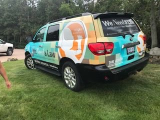 weneedaLAW's tweet image. Check out the new decals that supporters Bruce and Helena decked their vehicle with! So thankful for dedicated Canadians who are working to advance pre-born human rights! #makeadifference #timetomoveforward #weneedalaw