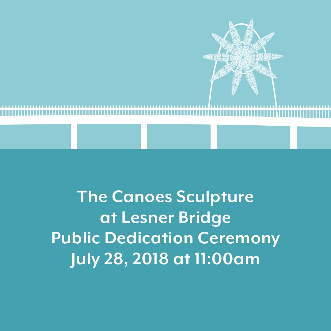 VABeachArts's tweet photo. The Canoes sculpture by nationally renowned artist, Donald Lipski is on its way to VB! Installation on the new Lesner Bridge begins July 24! Watch it unfold, then join us for the public dedication on July 28. https://t.co/zpbfcyrm8Q
#publicart #LesnerBridge https://t.co/1KkRAMSbIk