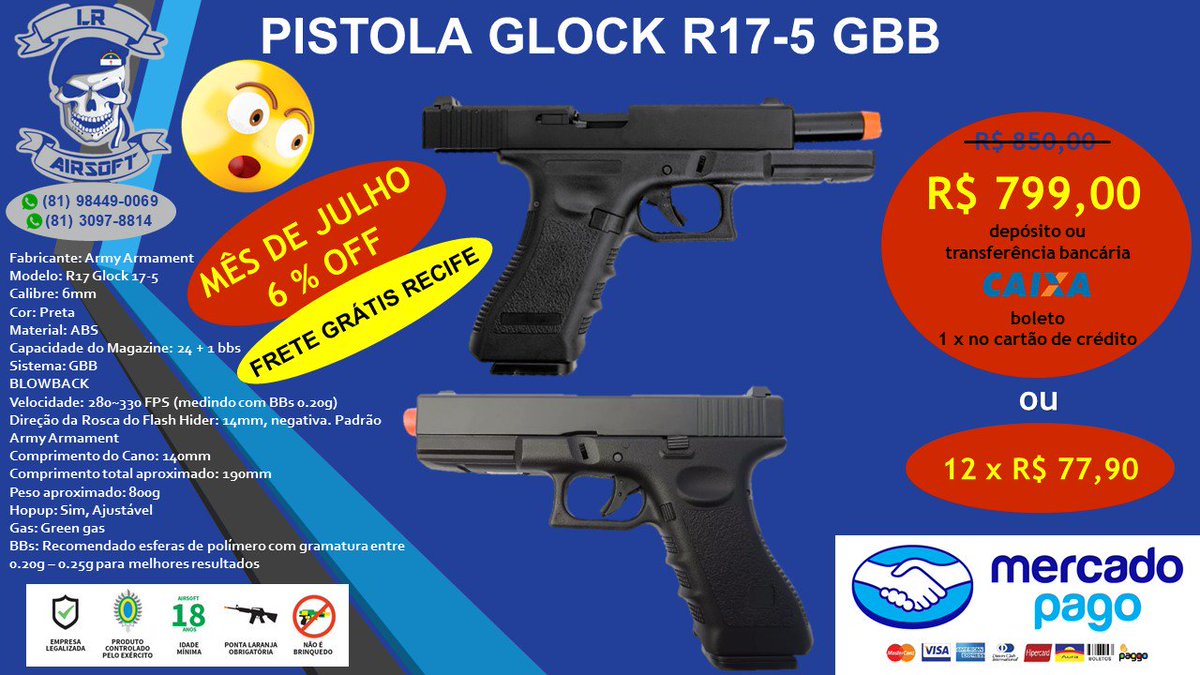 IgreenEnergy_PE's tweet photo. PEGA ESSA PROMOÇÃO!

(NÃO É ARMA DE FOGO)
🇧🇷 FRETE GRÁTIS NO RECIFE 🇧🇷

🚨 POUCAS UNIDADES EM ESTOQUE 🚨

🎯Confira nossos produtos

🏆Nos sigam no Instagram https://t.co/74JBAsTOtX
#airsoftbr #airsoftrecife #airsoftpernambuco #airsoftnordeste https://t.co/wjEBZYQrVG