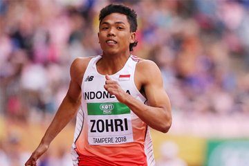 WorldAthletics's tweet photo. It was 10 seconds that shook up the world of sprinting – 10.18 seconds, to be precise, the amount of time it took Lalu Muhammad Zohri to stun the superpowers and grab 100m gold at the IAAF World U20 Championships Tampere 2018.

Feature: https://t.co/4t70OZ26r1 https://t.co/eha6QnPsQu