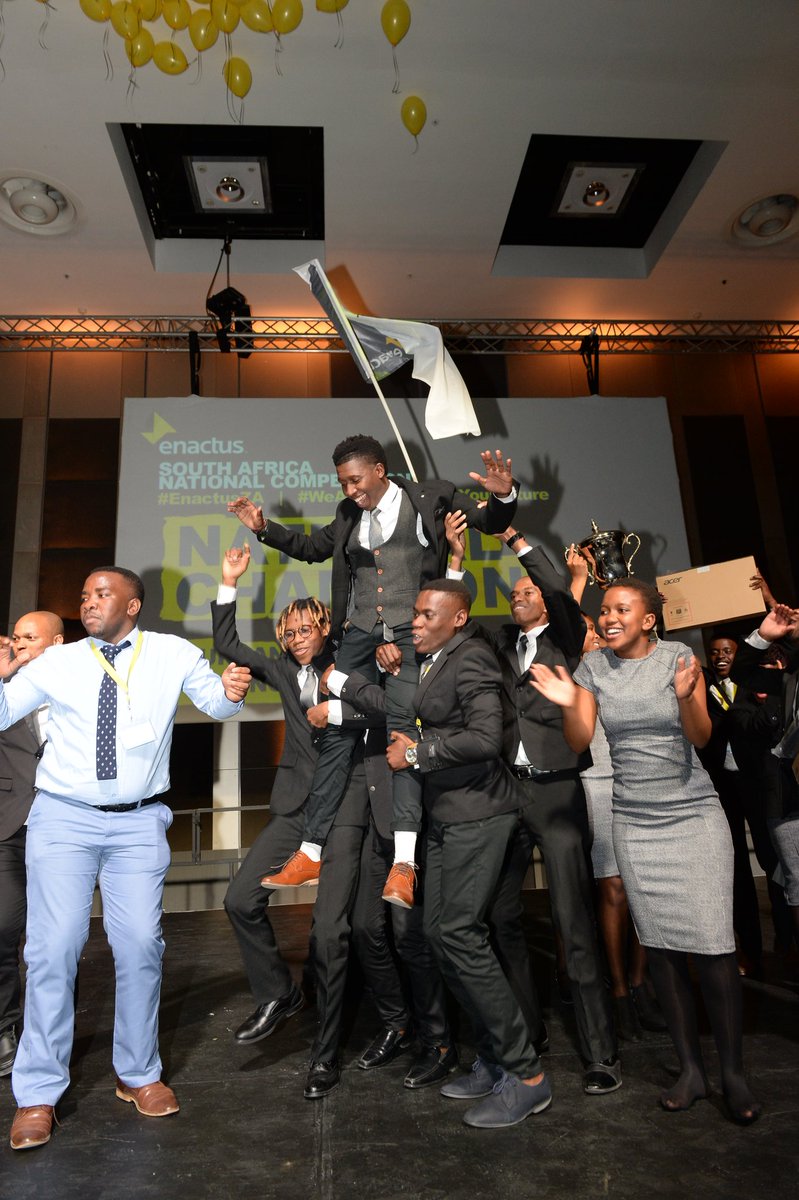 enactusZA's tweet photo. 2018 EnactusZA National Champions #WeAllwin @EnactusDUT https://t.co/NlFDWWFpBf