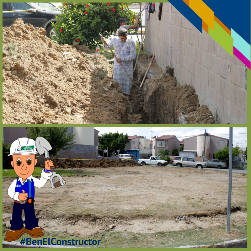 SOPDUMA_NLD's tweet photo. #BenElConstructor te presenta el inicio de los trabajos de la "Construcción de Plaza", ubicada en la Av. del Sol entre Galaxias y Solar en la colonia Villas del Sol.
#SOPDUMA https://t.co/FEJwiYSlwd