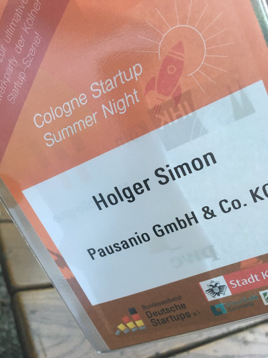 HolgSimon's tweet image. Jetzt geht‘s los. Die cologne startup summer night #cssn