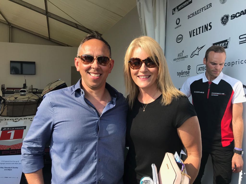 F1Howie's tweet photo. Nice to catch up with @RachelBrookesTV at the @SkySportsF1 pit lane today at @fosgoodwood Great presenter/interviewer! #F1 @GoodwoodRRC 🏎🏁 https://t.co/HQnmHY1qDC