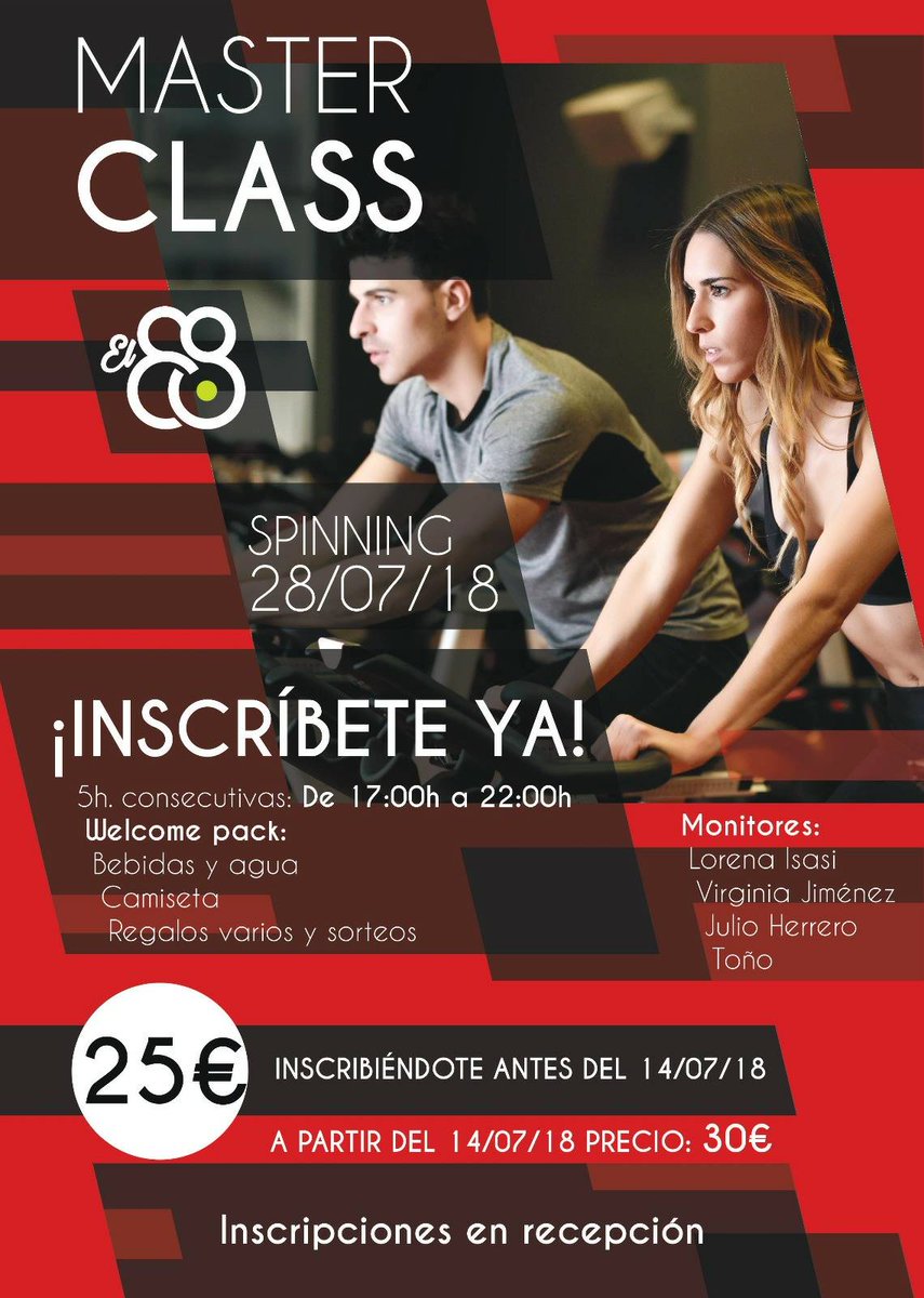 ¿¿Te apuntas a la master class??
EL MEJOR DEPORTE EN 🏖️ EL VERANO DE TU VIDA 🏖️
#spinning #deporte #avilq