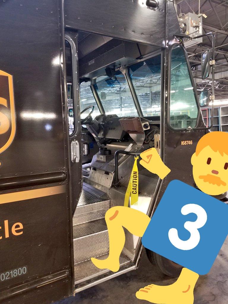JoshuaMaddox18's tweet photo. Our most common injury in Arvada is slips and falls, with possible rain today we wanted to remind everyone to use 3 points of contact.  So the safety committee put caution tape on every hand rail to heighten awareness. #CaughtSafely @Rxduffy @DesertMTUPSers https://t.co/LbI9MNSoLY
