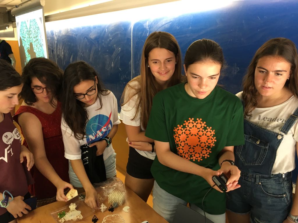 bernatree's tweet photo. Students of Barcelona Tech Math Summer Camp exploring @ComplexTrees  🌿🔁🎥 #videofeedback #infinite loop #fractals #mathart &amp; #3Dprinting with #Mathematica @FME_UPC https://t.co/4QHhsaJASS