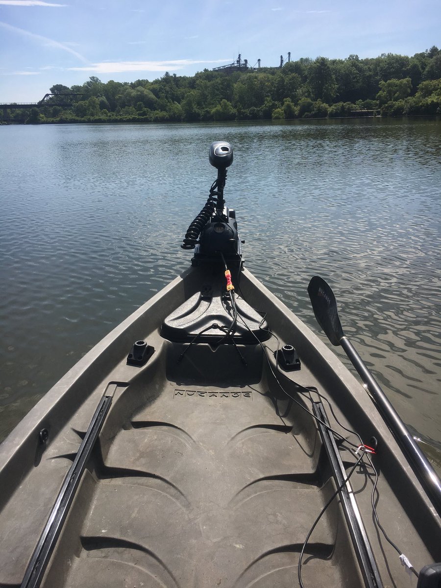 Edbass45's tweet photo. Can’t beat fishing in Ontario in a @nucanoe.  Love my #Frontier! https://t.co/5RW4JajPSk