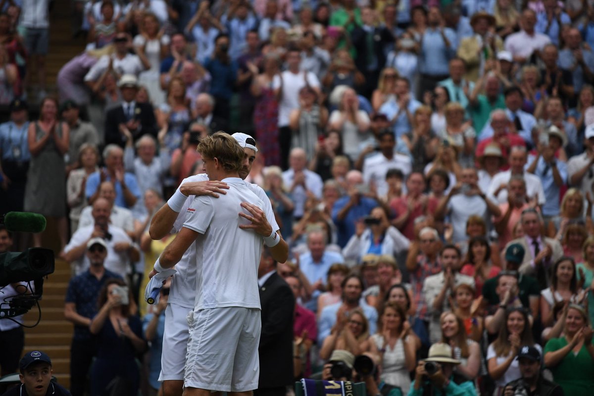Wimbledon's tweet photo. "At the end you feel like it’s a draw, but someone has to win. John is a great guy and I really feel for him"

- @KAndersonATP #Wimbledon https://t.co/SHU5fVNUc9