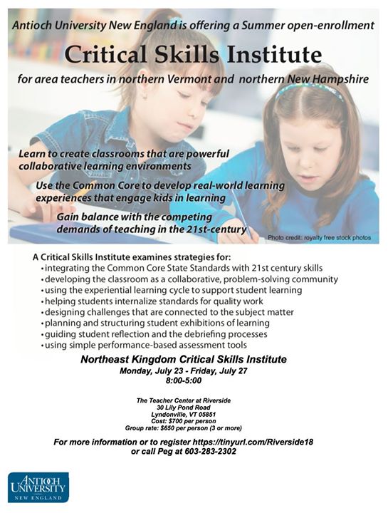 CriticalSkills1's tweet photo. Don't forget to check out this summer intensive course coming to our friends in northern Vermont and New Hampshire  on July 23-27!  There is still time to register!
https://t.co/cD1tlxiq4P https://t.co/aOwfNk5vns