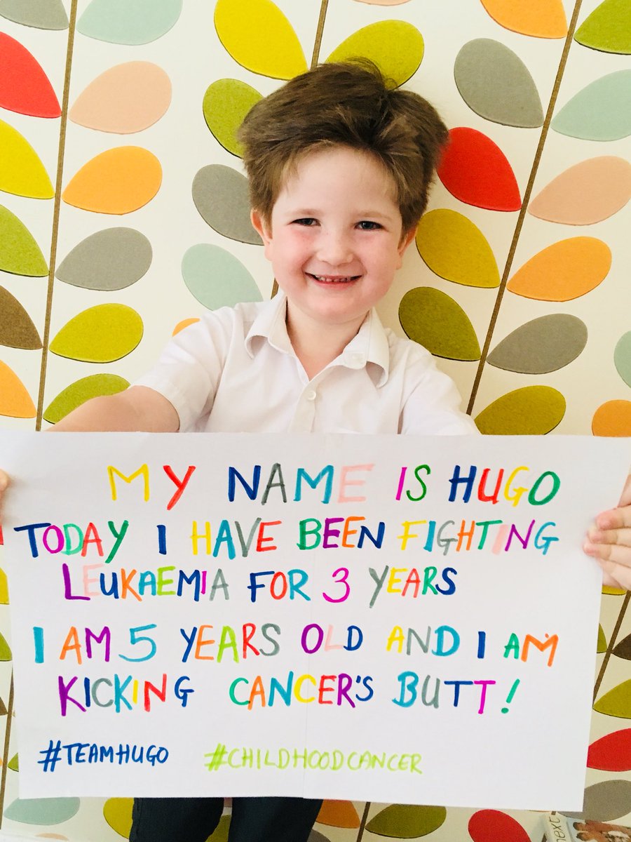 3 years treatment done. My amazing brave warrior. You’ve got this Hugo, you’ve got this ❤️ #TeamHugo #childhoodcancer #kickingcancersbutt #proud