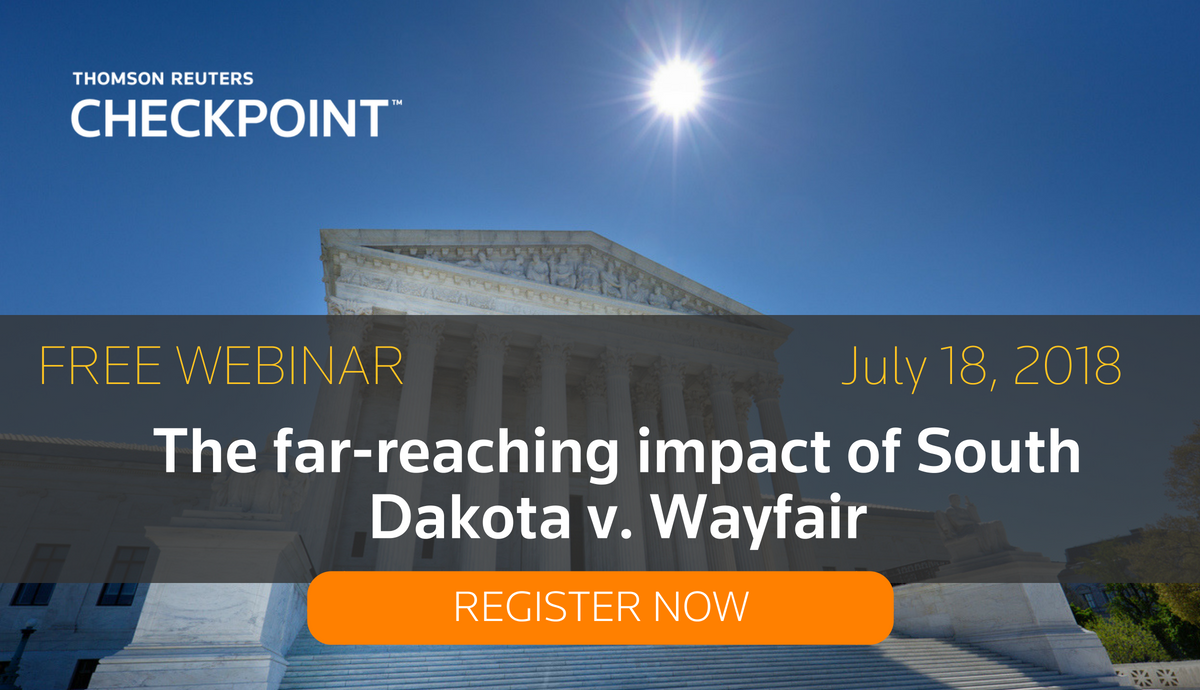 TaxAcctFirmsUSA's tweet photo. Explore the potential impact of this landmark #SupremeCourt decision on business conducted within the U.S., including #SalesTax and #UseTaxes, business activity taxes and the operations of foreign corporations. Register today and join us on 7/18, 12PM ET: https://t.co/lk2axbSE3O https://t.co/vaAvu398Zz