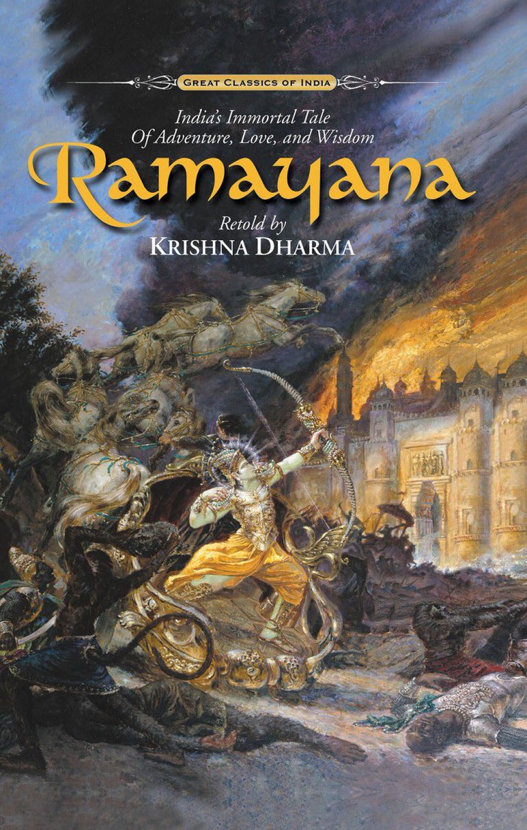 #Ramayana recounts, the epic story of Lord Rama, the divine avatar who appeared long ago to slay the powerful sorcerer Ravana. Translated into dozens of languages, it is said to be the oldest book on earth.