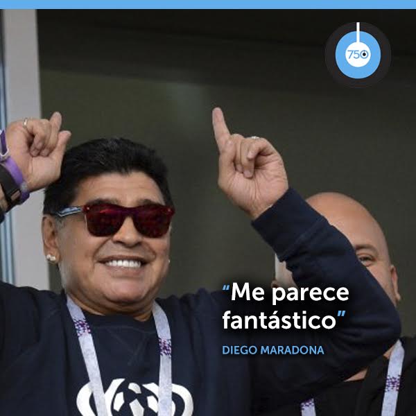 AM750's tweet photo. En #LaMañana de @VHMok, #DiegoMaradona​ celebró la designación de @NestorPitana como arbitro para la #Final del #Mundial #Rusia2018
Escuchá la nota ➡ https://t.co/dRQk49YpdG https://t.co/yKjddPV8W8