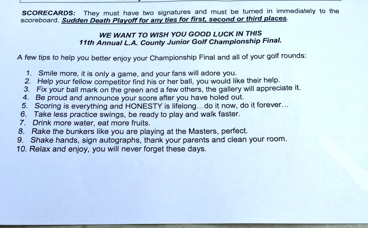 4juniorgolf_net's tweet photo. Take a👀Look👇🏼 Best👇🏼thing I have seen @ a Jr🏌🏼tournament @lacjgf_  ⛳️ #JuniorGolf #GirlsGolf 🏌🏼‍♀️ Should be at EVERY⛳️TOURNAMENT  Way to go Mike👍 #SCGA @scgajunior @uskidsgolf @LACityGolf 👇🏼 https://t.co/3gRtGBz4KC