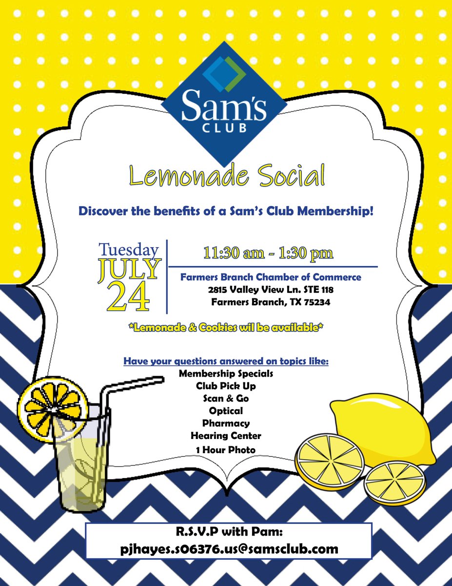 FarmersBranchChamber on Twitter "Look forward to sweetening up your