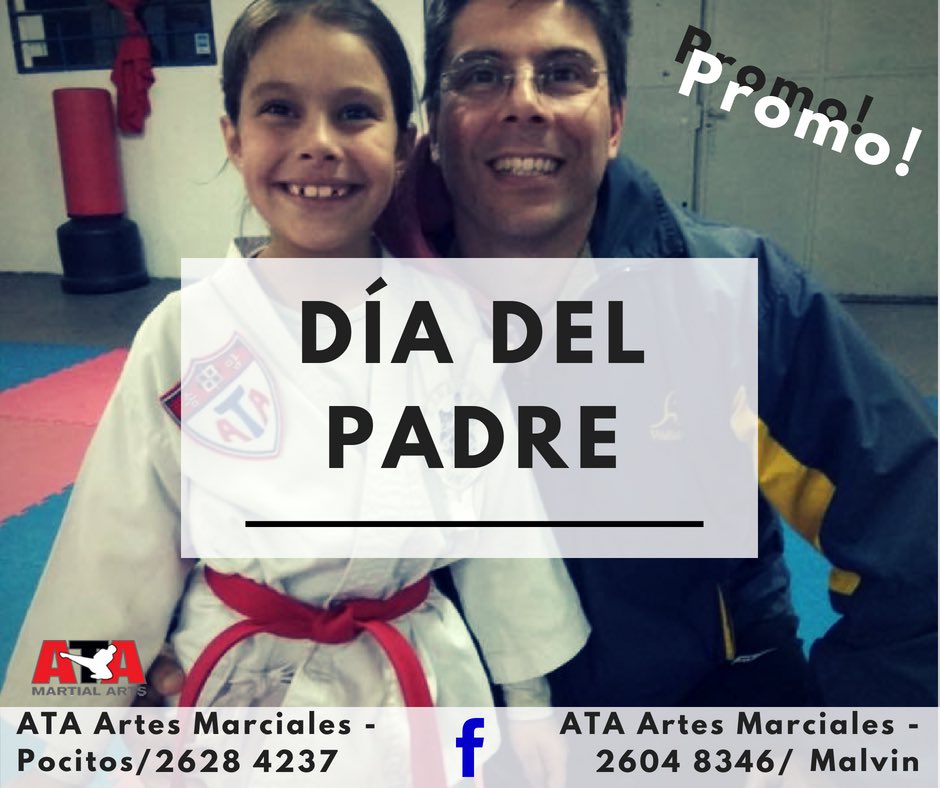 ATAMalvinMA's tweet photo. En el MES DEL PADRE, tendremos diferentes promociones para ustedes 📝😱

Tanto para padres de nuestros alumnos como para los padres que quieran comenzar su camino en las Artes Marciales 💪🏼🥋

NO ESPERE MÁS 🏃🏻‍♂️💨
Consulte con su Instructor 💥

#ATAUruguay #Taekwondo #TKD https://t.co/dOqdvdvt0N