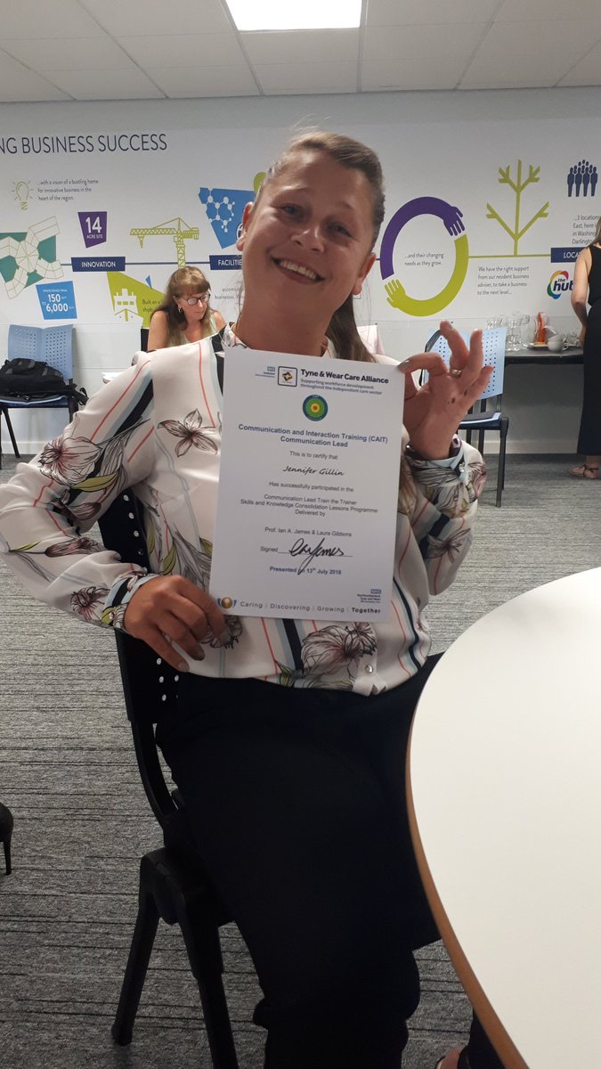 Donnakain7's tweet photo. Today after 6 months hard work 2 of @DonwellHouse1 Employees became CAIT training communication leads https://t.co/TT4DwJuSio