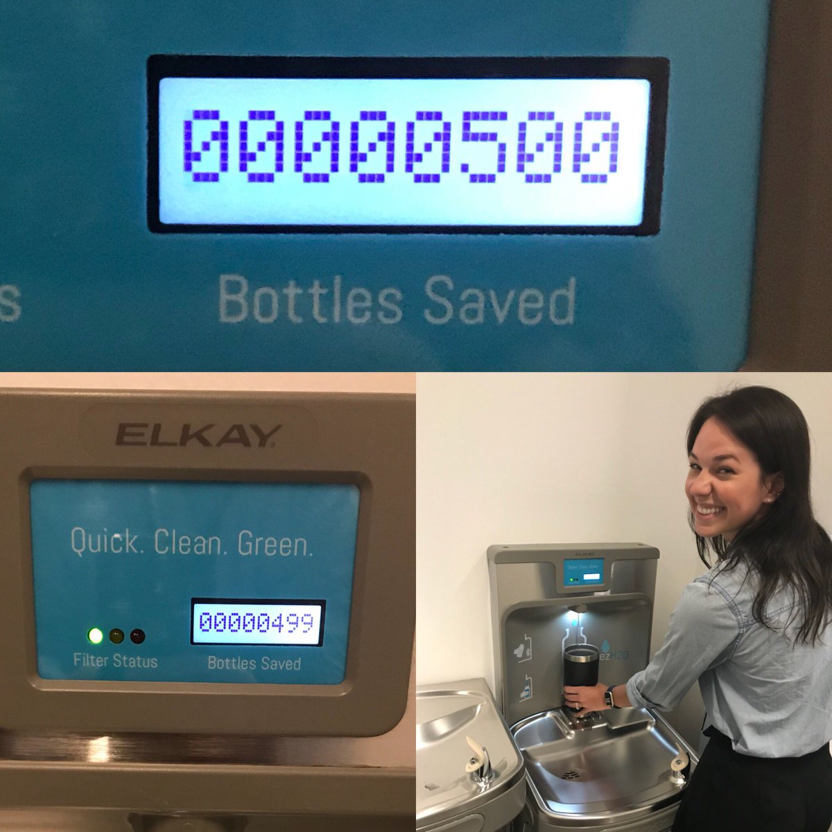 Just now!!! 500 Plastic bottles SAVED in 5 months at our new HQ Briefing Center!! Yep, it’s a small part but we feel like we’re making a difference across all our EBCs. #DELLEMCEBC #LegacyOfGood <a href="/Dell4Good/">Dell Legacy of Good</a>