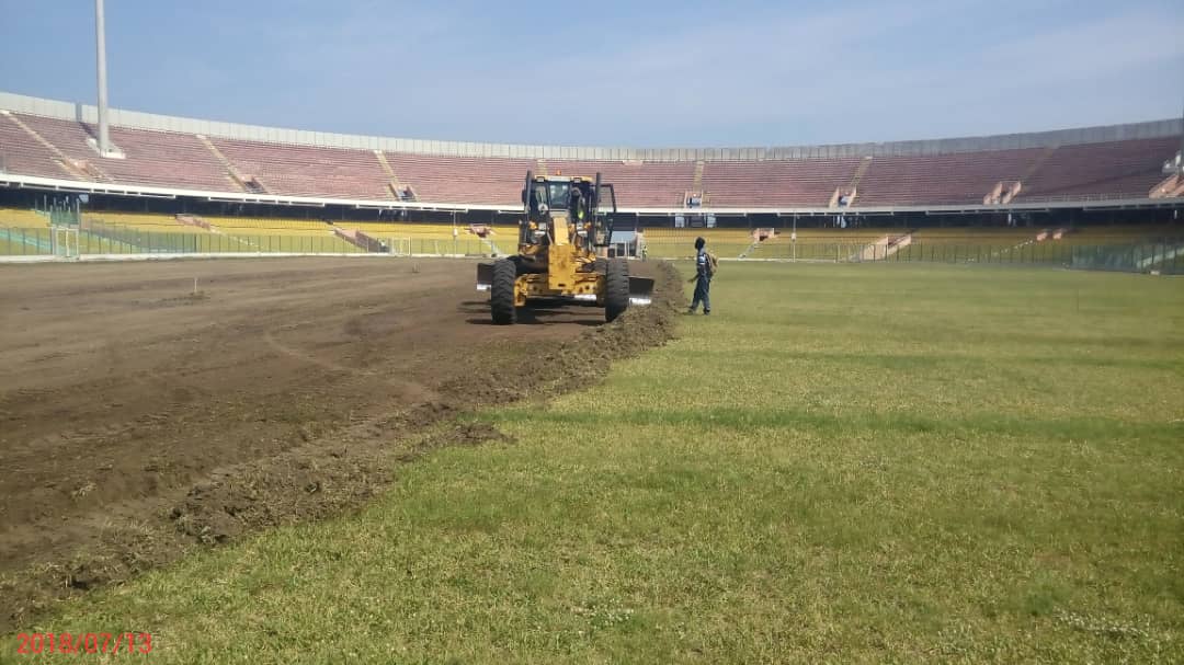 nbsportslive's tweet image. Green Grass Technology has today July 13th started work on the pitch of the Accra Sports Stadium ahead of the hosting of the Africa Women’s Football Championship in November

 #AWCON #CAF