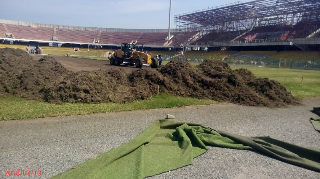 nbsportslive's tweet image. Green Grass Technology has today July 13th started work on the pitch of the Accra Sports Stadium ahead of the hosting of the Africa Women’s Football Championship in November

 #AWCON #CAF