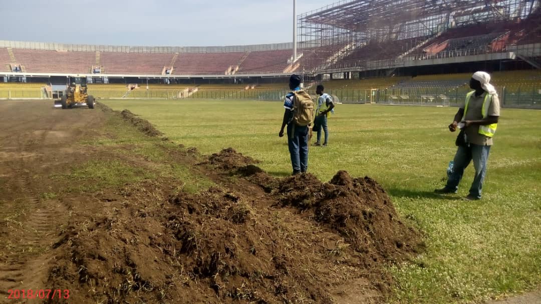 nbsportslive's tweet image. Green Grass Technology has today July 13th started work on the pitch of the Accra Sports Stadium ahead of the hosting of the Africa Women’s Football Championship in November

 #AWCON #CAF