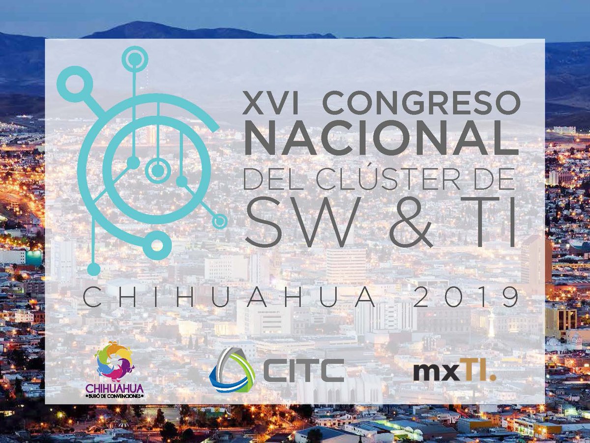 ChihuahuaCB's tweet photo. #Chihuahua continua con los éxitos, el próximo Congreso Nacional del Clúster de Software y Tecnologías de la Información se llevara acabo en nuestra ciudad el año entrante. Un honor recibirlos para mostrar las bondades de nuestro destinos. ¡Enhorabuena al equipo de trabajo! https://t.co/o9FXaRwew1