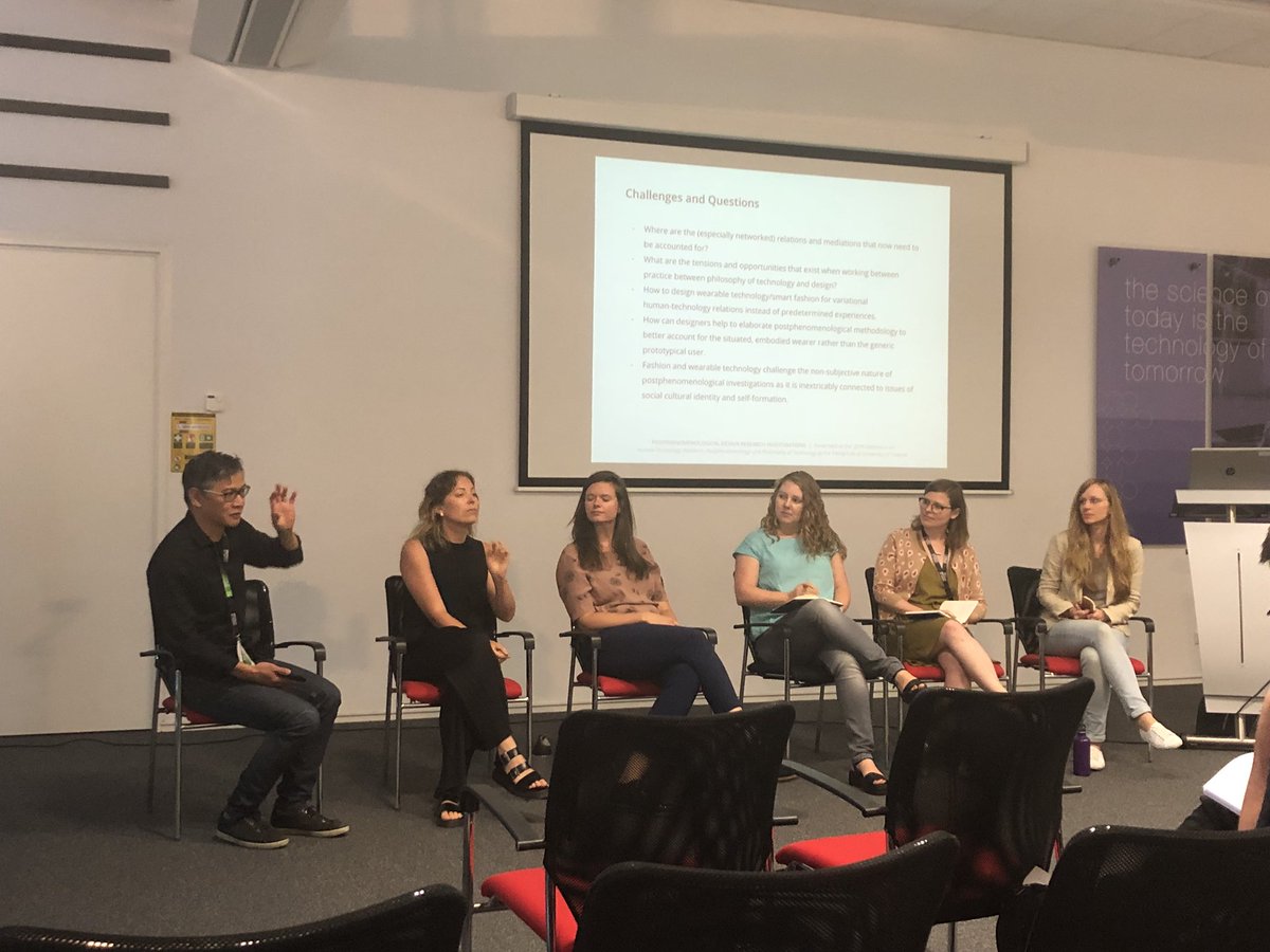 arturoeperez's tweet image. Wonderful panel discussion about the intersection of design research and philosophy of technology by these postphenomenology pioneers! @shauser_ @Pauline_Jongen @hrwiltse @shauser_ #phtr2018