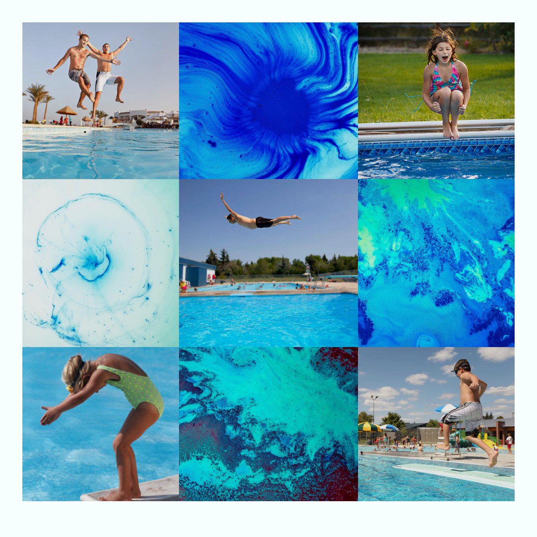 How do you jump into the pool?