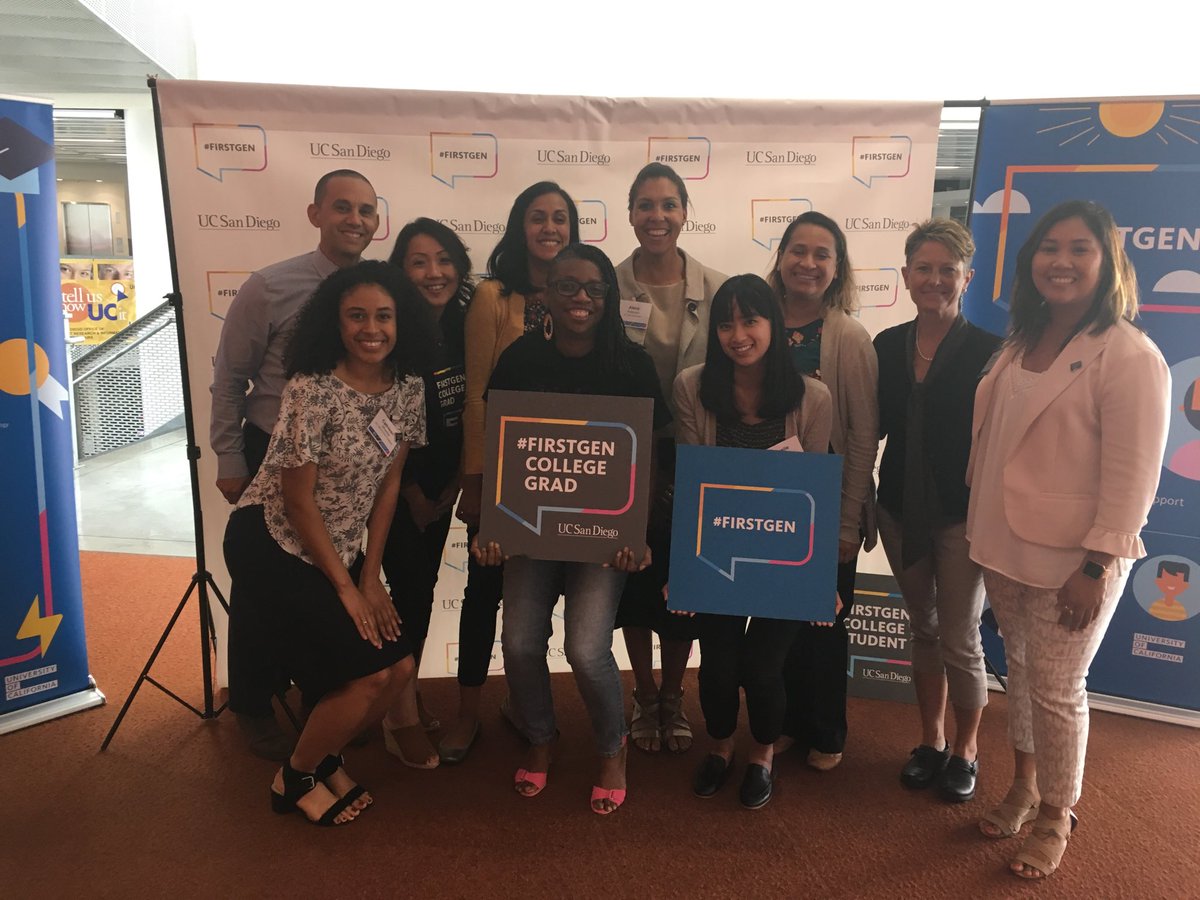 FirstGenUCSC's tweet photo. The awesome multi-campus/UCOP steering committee members who organized the first-ever, first-gen UC systemwide conference. Rocked it! #firstgencon2018 #firstgenUCSC https://t.co/goAQib6fQI
