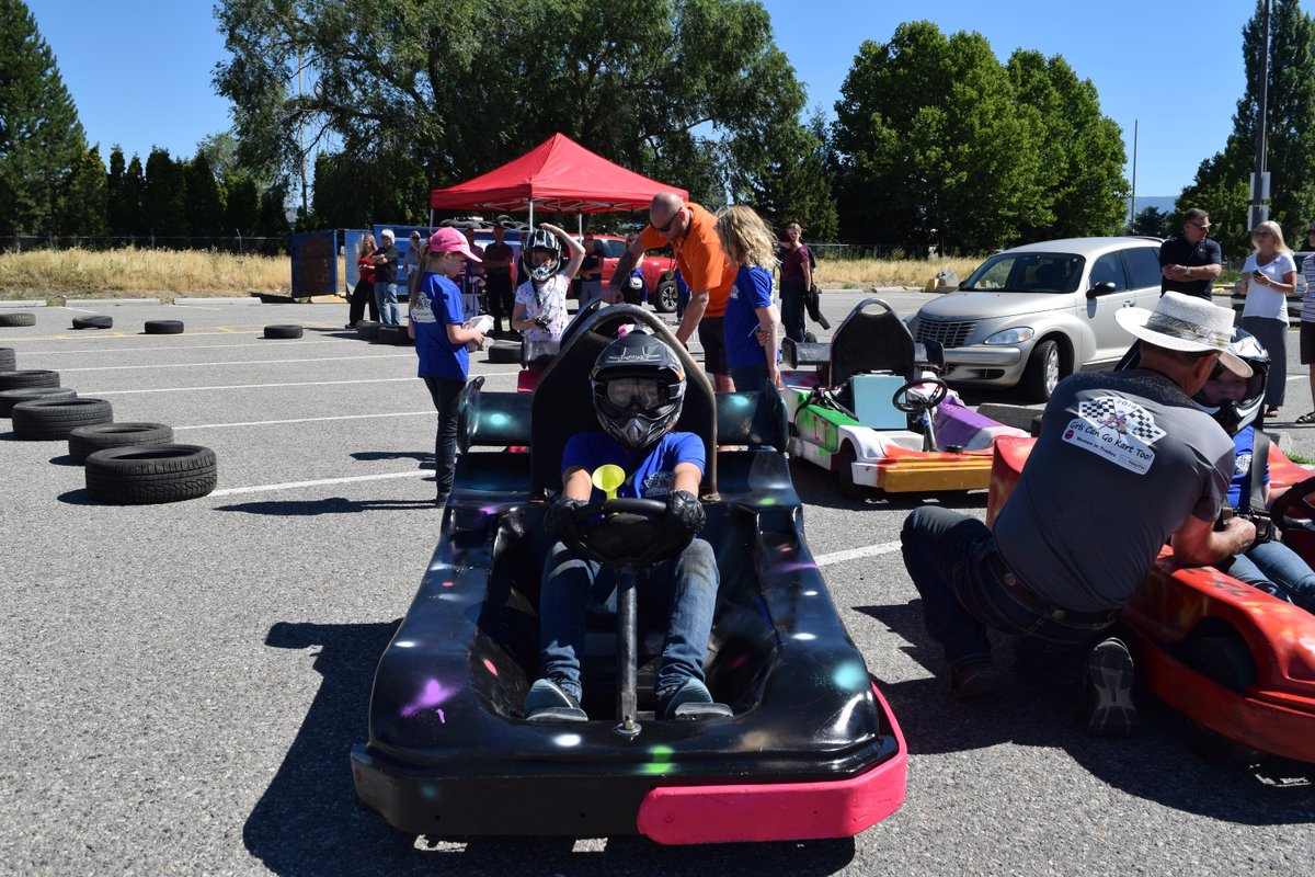 OkanaganCollege's tweet photo. Twelve girls hit the racetrack this morning at the first ever Girls Can  Go Kart Too camp. The girls repaired and designed go-karts and proudly  hit the pavement his morning to race their creations. #GirlsGoKartBC  

Thanks @ita_bc and @OCWomeninTrades for your support. https://t.co/Y2w5KlCeEd