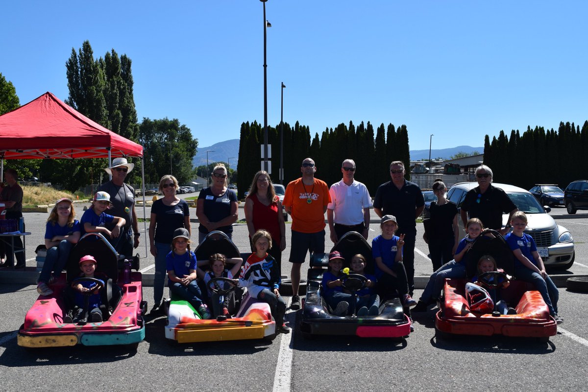 OkanaganCollege's tweet photo. Twelve girls hit the racetrack this morning at the first ever Girls Can  Go Kart Too camp. The girls repaired and designed go-karts and proudly  hit the pavement his morning to race their creations. #GirlsGoKartBC  

Thanks @ita_bc and @OCWomeninTrades for your support. https://t.co/Y2w5KlCeEd