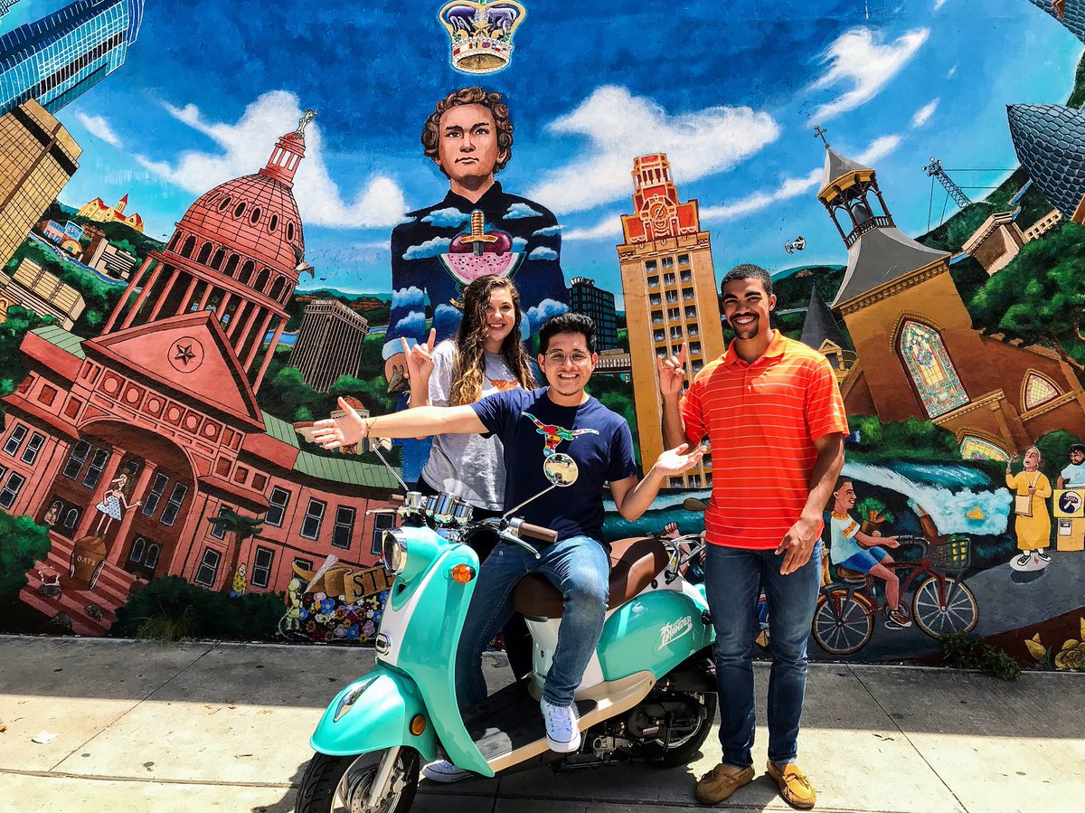 skyloftaustin's tweet image. Our team had a blast today riding @ramblescooters! 🛵There’s no better way to get around town!! #raiseyourexpectations #scooter #skyloft #summerdays