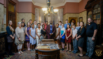 Konye's tweet photo. The future belongs to those who prepare for it today. These young scholars are preparing well. #FuturePresidentsofAmerica #BenjaminHarrisonPresidentialSite https://t.co/HtKPO5qy82