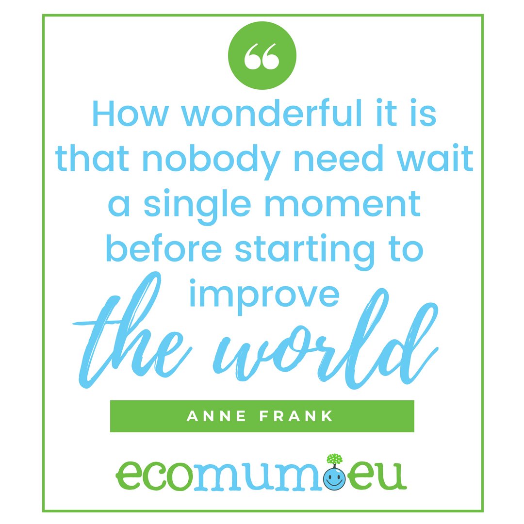 ecomum_eu's tweet photo. It must start with you and it can start RIGHT NOW! 💚 #ecoliving #gogreen #impactheworld #youcanmakeachange #annefrank #ecoquote #ecomum #ecomom #ecoinspiration #wildtribe #millennialthinking https://t.co/ghnp631kdE
