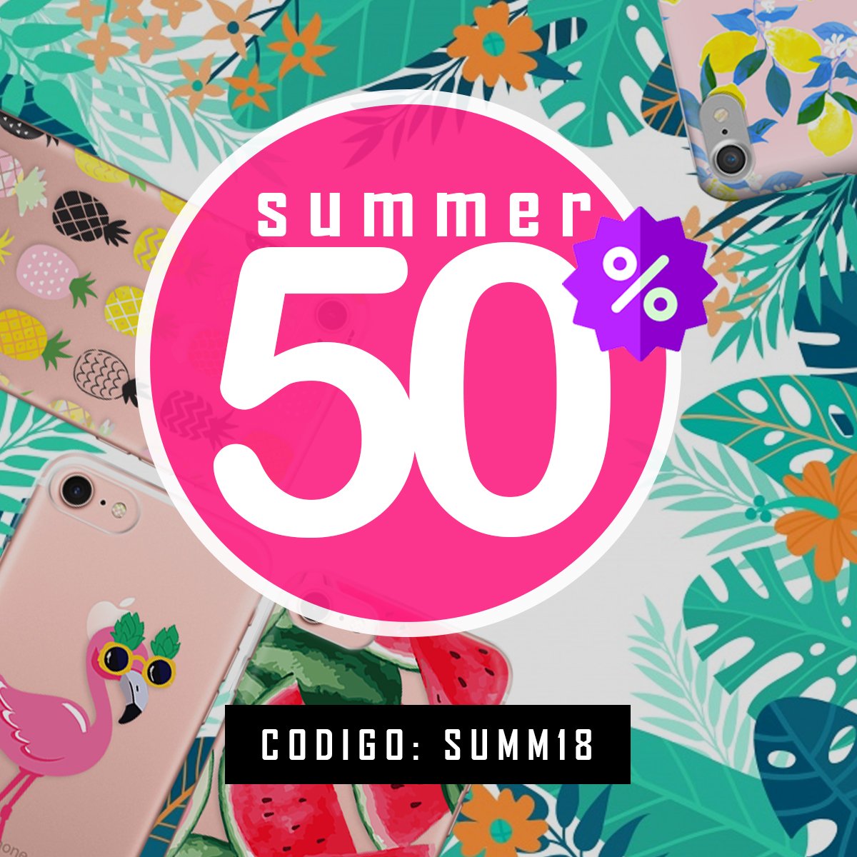 CaseLoveMx's tweet photo. 🏖️¡Disfruta del verano con esta increíble promoción! 🏖️
Aprovecha nuestro 50% de descuento en nuestra colección #HelloSummer ¡No olvides usar el código!
SUMM18
👉 https://t.co/hvWTyOvJH6
#CaseLove #FundasParaCelular #iPhone #Huawei #Motorola #Samsung #Summer https://t.co/IcDjZeDYOW