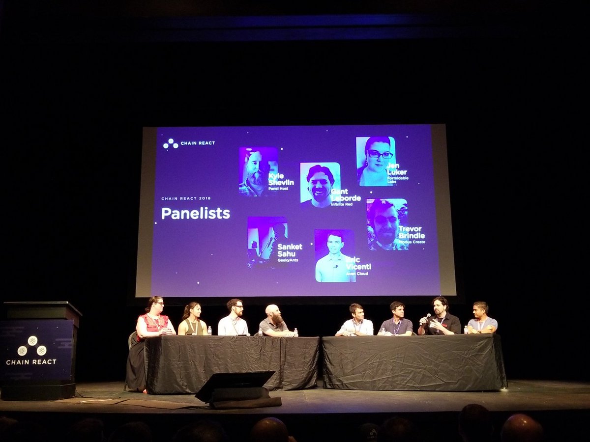 Adrien0's tweet image. The panel is here! #ChainReact2018