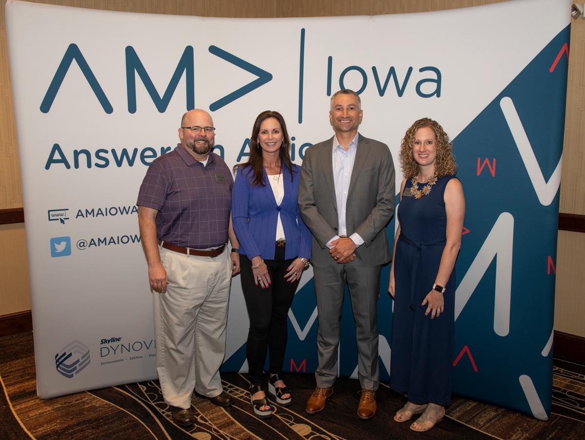 OBI_Creative's tweet photo. A big thanks to @amaiowa for having our founder/CEO, @maob444 and our client @ChadZenner of @GuideOne to talk the Art & Science of #Rebranding at your July Luncheon yesterday! #MakePositiveChangePossible (Photos by @Photoizy.) https://t.co/5fBoqRWx6d