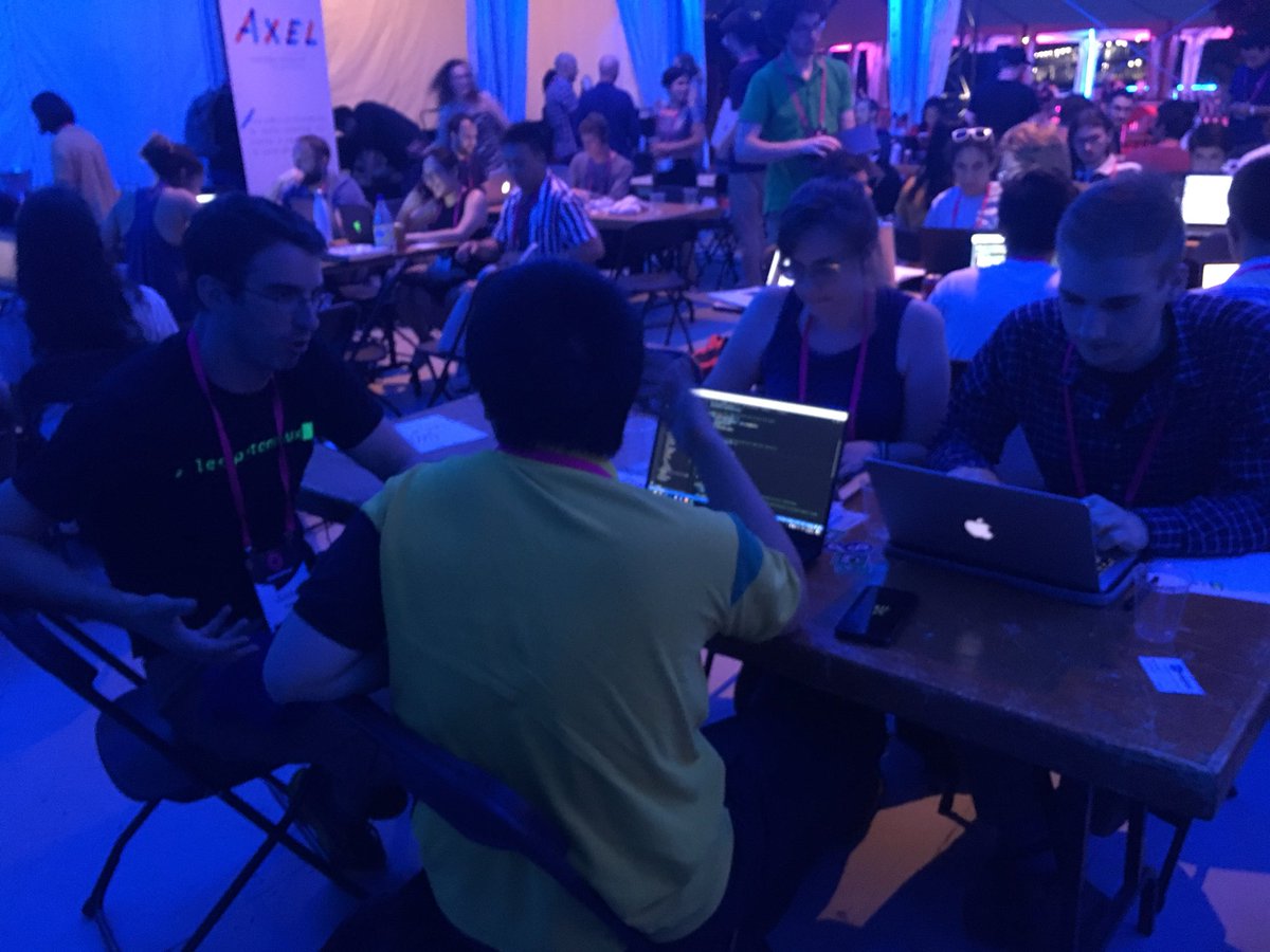 pitonneux's tweet photo. And the #hackerfest has begun! Our teams are here and ready to code the night away 👩🏽‍💻🌙 Thanks to @startupfest for hosting this #hackaton and @Archeinno for inviting us! https://t.co/7Yx3SVjjSK