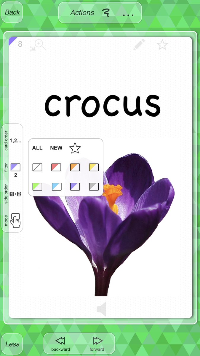 FlashcardsNKO's tweet image. 2.9.8 sneak peek. Category filter in Review. Whether it's odd or even, herbivorous or carnivores, prime or composite, masculine or feminine, you can always narrow your study set to one category with filters in Review. #edtech #AppleDistinguishedEducators #gbl