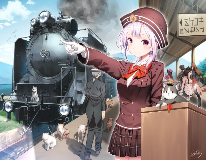 やすゆき 7月13日 8月19日まで開催される アニメと鉄道展 にイラスト一点寄稿させて頂きました 異世界に迷い込んだ列車と乗務員達 的な感じで T Co 5pkcj3hsln 東京アニメセンター アニメと鉄道