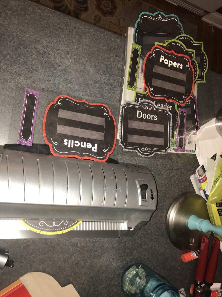 mrs_amy_whipple's tweet photo. Thereβs just something about laminating things that makes me smile!
#laminateeverything https://t.co/mhwqNZUfwQ