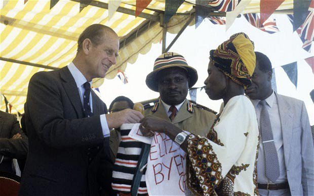 1984:"You are a woman, aren't you?"  is what Prince Phillip asked this woman who made a gift for him