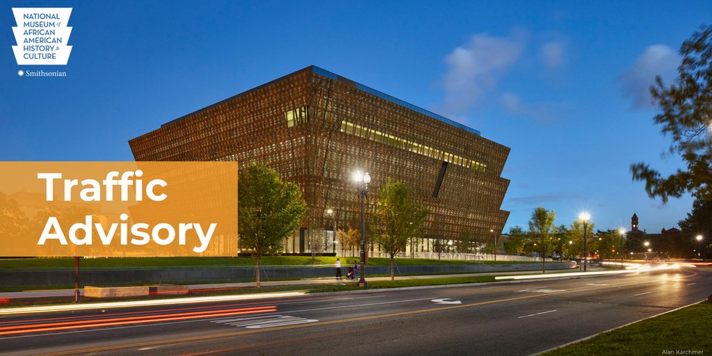 NMAAHC's tweet photo. Please be advised there are road closures this weekend: Madison Dr will be closed in front of the museum July 14-15 and 15th St NW between Constitution Ave and Madison Ave will be closed July 15.

Our Museum will be open and maintain regular hours. #APeoplesJourney #ANationsStory https://t.co/Jg5Xnt7OPd