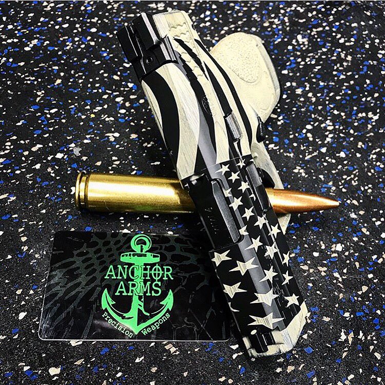 Any good Friday the 13th stories? We have this bad boy to show for the day! #distressed #sage #shield #flag #fridaythe13th