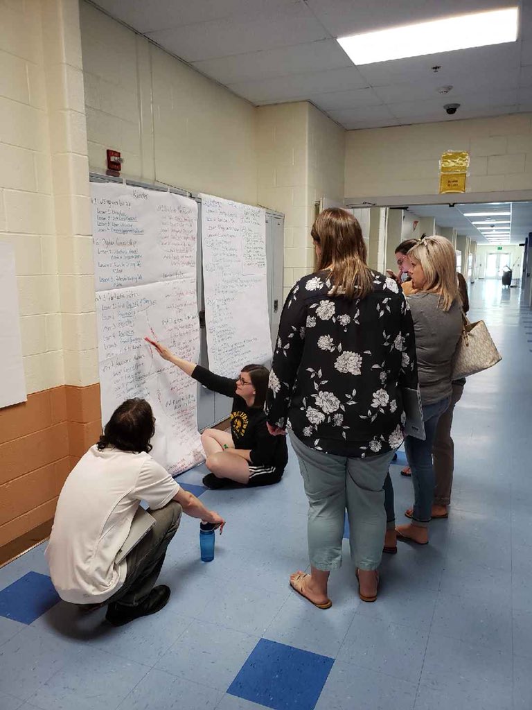 TeachLibTech's tweet photo. We had a wonderfully productive week of curriculum writing. Many meaningful interactions, discussions, collaborations and revisions occurred and will occur over the next two weeks in the K-5 Library Media Workshop with our awesome team! #bcpscw2018 #bcpsliteracy #bcpslms https://t.co/3n8jbOMxqY